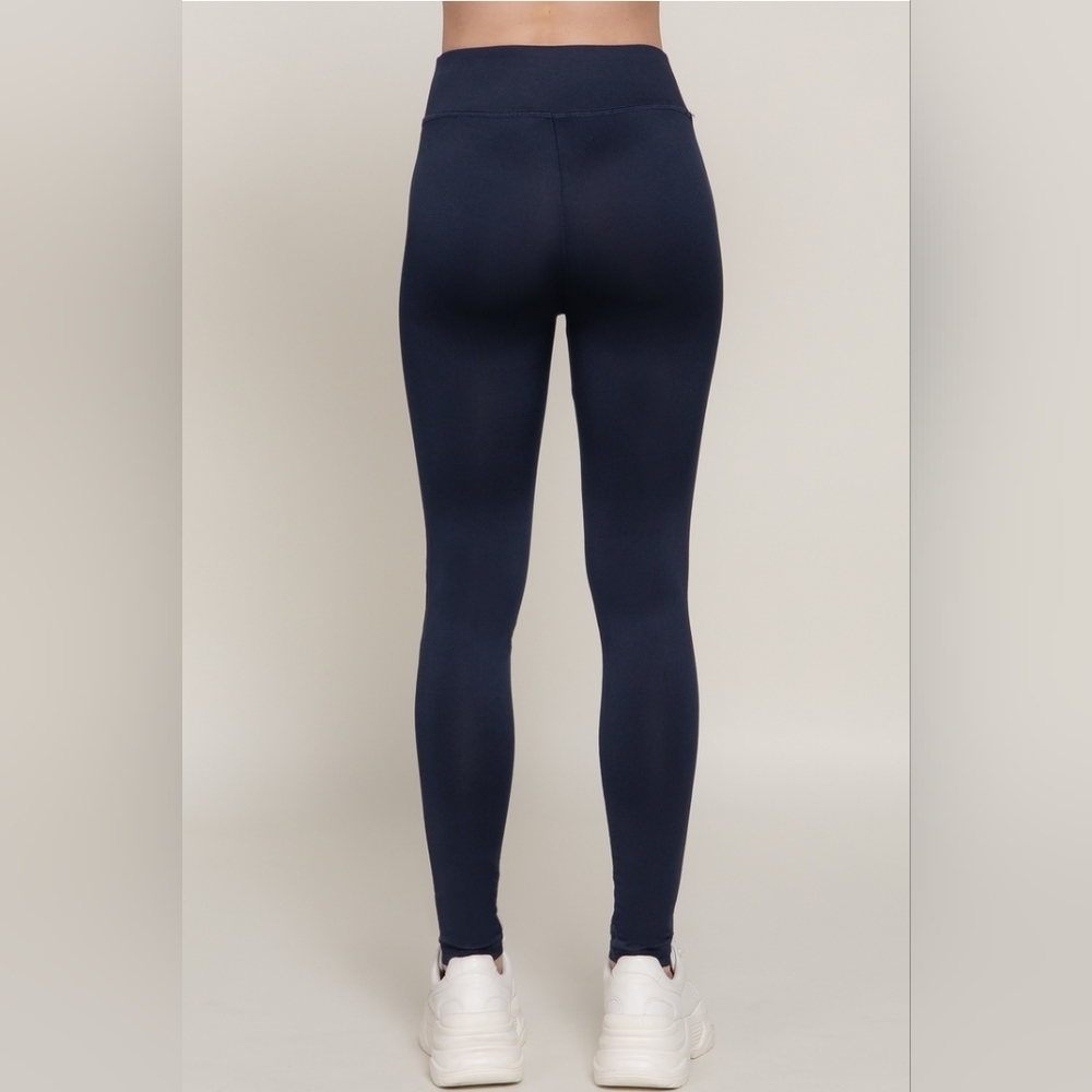Dark Navy High Waisted Leggings Women's Size S-L - Picture 4 of 5